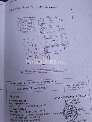 BÁN NHÀ MẶT TIỀN 5F TRẦN NHẬT DUẬT, P. TÂN ĐỊNH, QUẬN 1 – VỊ TRÍ VIP