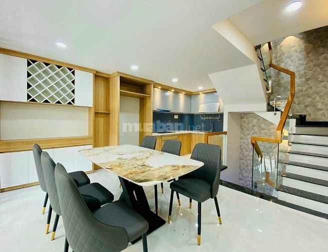 Nhà đồng bộ khu bàn cờ - 60m2, SHR, đường 6m ô tô quay đầu, 1T2LST