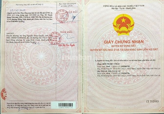 Cần bán đất rẫy , có cà và tiêu