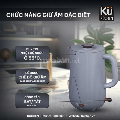 Ấm đun nước siêu tốc Kuchen KUK172426