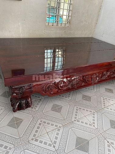 Ván, đi văng gõ đỏ xưa KT 3,1m x 1,8m x 0,11m