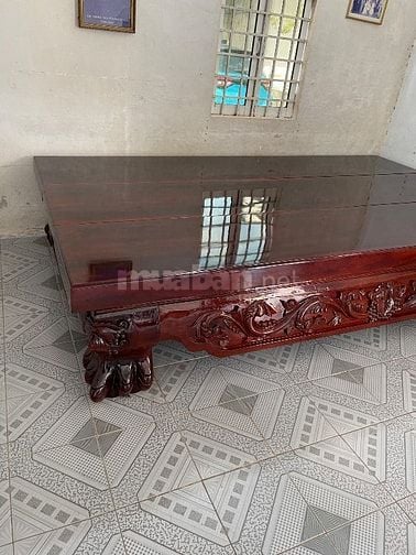 Ván, đi văng gõ đỏ xưa KT 3,1m x 1,8m x 0,11m