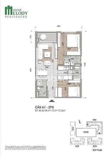 Độc quyền căn 2pn-3pn giá tốt nhất dự án Melody Linh Đàm Hà Nội