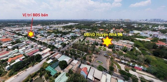 BÁN  (CHO THUÊ) ĐẤT MẶT TIỀN NGUYỄN BÌNH - NGAY UBND HUYỆN  NHÀ BÈ 