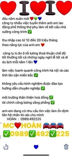 tuyển dụng lao động phổ thông lương thưởng chế độ tốt