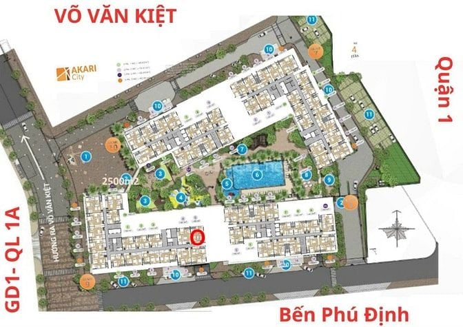 CHO THUÊ CĂN GÓC LẦU 24 AKARI CITY, 80M², 2PN, VIEW ĐẸP, FULL TIỆN ÍCH