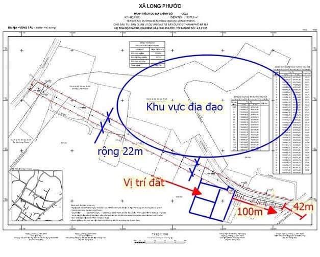 CẦN CHUYỂN NHƯỢNG LÔ ĐẤT TẠI XÃ LONG PHƯỚC, TP. BÀ RỊA