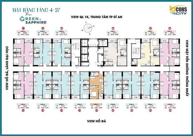 160tr/ căn 1pn - 1 tầng chỉ có 1 căn.