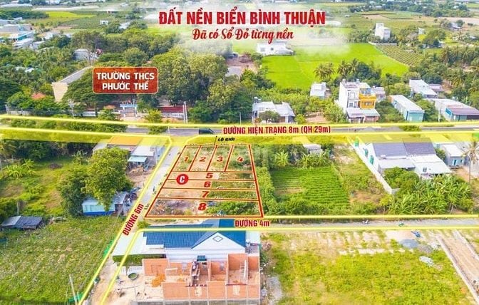 ĐẤT BIỂN BÌNH THUẬN GIÁ CHỈ TỪ 6 TRIỆU/M² - SỔ ĐỎ TRAO TAY 