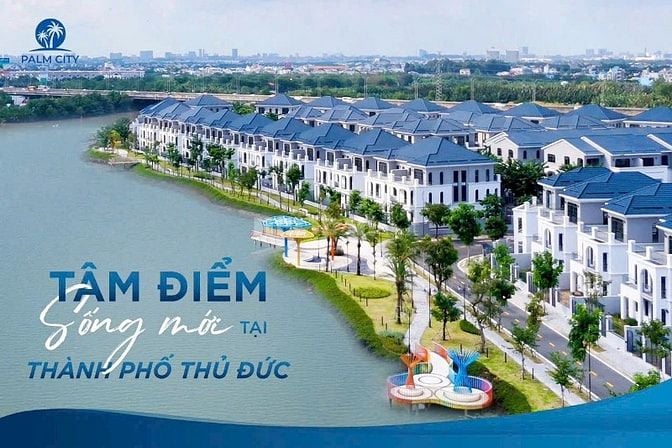 Mở bán nhà phố biệt thự ven sông compound Palm City Q.9 - Sắp có sổ