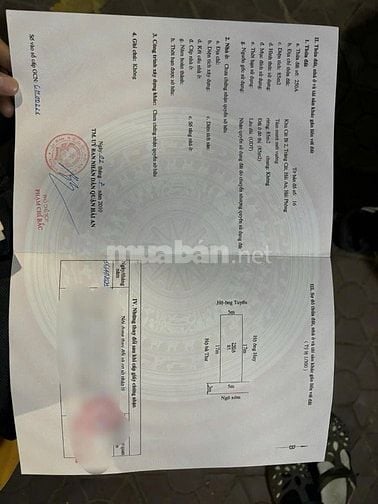 🎁🎁 Bán lô đất sau 1 nhà mặt đường Tràng Cát, Hải An 85m2 giá chỉ 20,