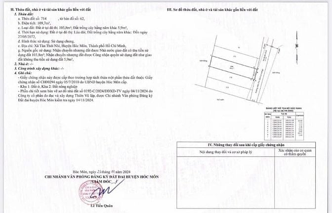 🏠 Chính chủ bán 3 lô đất thổ cư📏 Diện tích mỗi lô: 5x20m, tổng 110m2