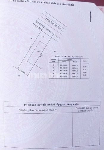 CẦN BÁN NHANH LÔ ĐẤT TTCC Đ.PHẠM HỮU TÂM NGANG 10 DÀI 41 G.560TR TL 