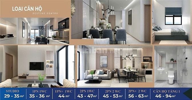 DESTINO CENTRO Thanh toán 30% nhận nhà,chỉ 399tr.