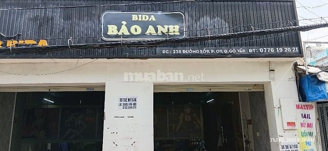 CHO THUÊ MẶT BẰNG ĐƯỜNG SỐ 9,P9,GV