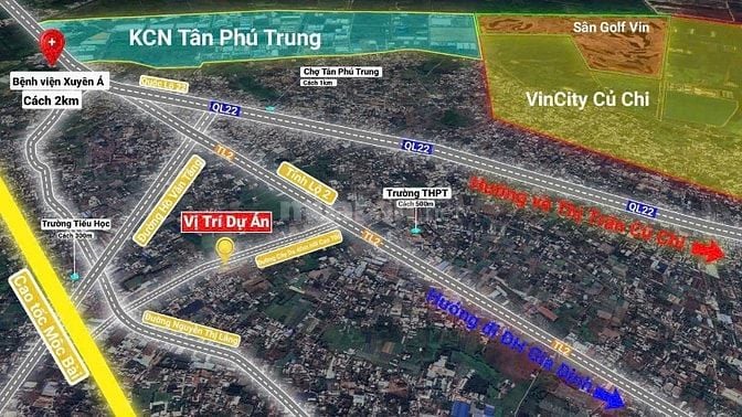 BÁN ĐẤT GẦN KCN TÂN PHÚ TRUNG 80M2 1,7 TỶ SỔ HỒNG RIÊNG