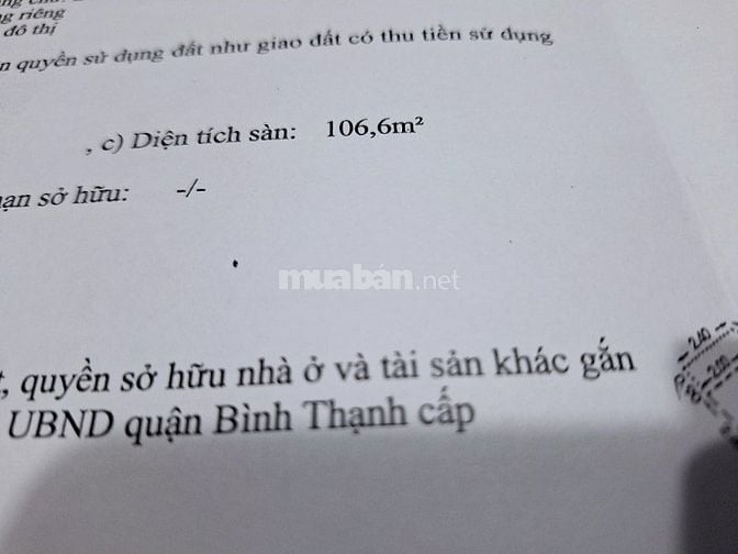 Bán nhà mặt tiền đường Nguyễn Thượng Hiền, Phường 5, Quận Bình Thạnh