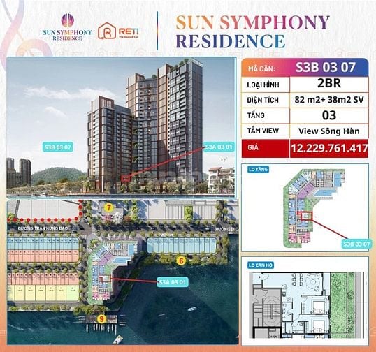 CĂN HỘ SÂN VƯỜN TỔ HỢP SUN SYMPHONY ĐÀ NẴNG