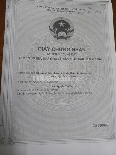 Chính chủ bán Đất mặt tiền đường 14 - Long Thành, Đồng Nai, Đường 8m 