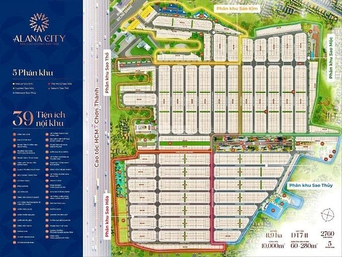 Bán Đất Nền Khu Đô Thị Alana City. Ngay Làng Đại Học. Mặt Tiền DT.741