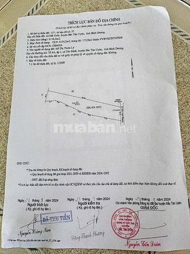 Cần bán lô đất 6.134m mặt tiền Đất Cuốc 01 (đã có 1.450m thổ cư)