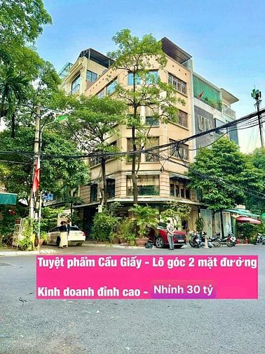 Tòa nhà mặt đường Kinh doanh Phố Trung Kính - Lô góc - Giá nhỉnh 30 tỷ