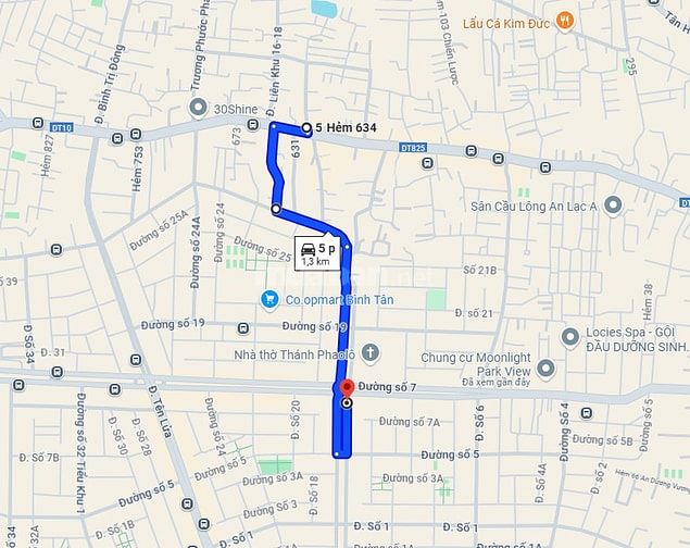 Bán nhà hẻm ôtô 634/ Tinh Lộ 10, DT 5 x 15m, cấp 4, giá 5.5 tỷ. (Tín H