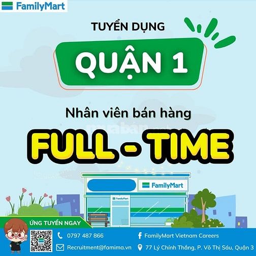 🎯FamilyMart Hiện Đang Tuyển Dụng Nhiều Vị Trí Tại TP.HCM