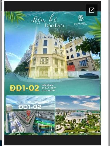  SỞ HỮU CĂN LIỀN KỀ GÓC ĐẲNG CẤP TẠI PHÂN KHU ĐẢO DỪA - VINHOMES VIN2 
