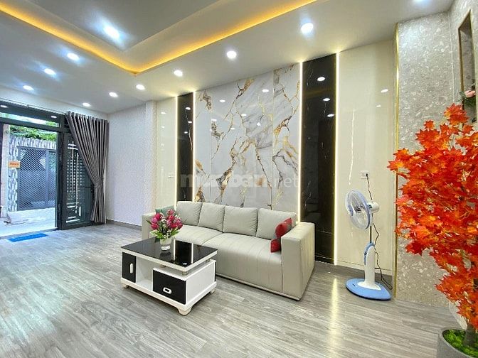 Nhà đường 5m Thông Bùi Quang Là F12 GV. 3.5x14 Trệt 2 lầu sân thượng