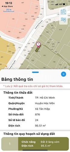 bán đất SHR mặt tiền đường nhựa Tân hiệp 23, Dương Công Khi, Hóc môn