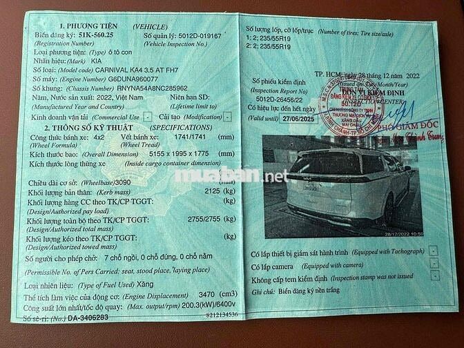 Kia Carnival 2022 Signature 3.5G - 14000 km