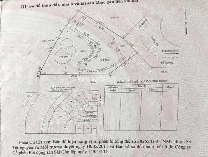 Bán biệt thự Lucasta Khang Điền, căn bờ sông, 798m2, 3 tầng, nhà thô