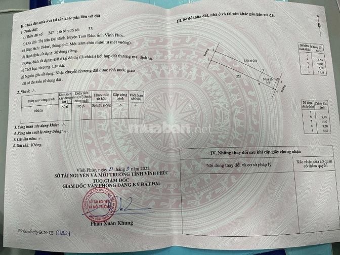 Bán nhanh nhà mặt phố, cửa ngõ vào KDL nổi tiếng Tây Thiên Tam Đảo