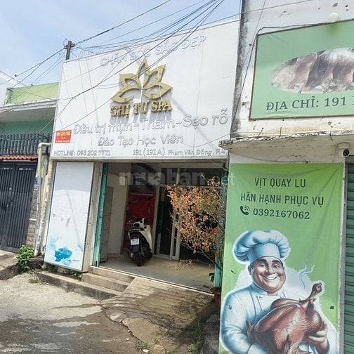 Chính chủ cho thuê nhà mặt tiền Phạm Văn Đồng, mặt sau đường Lê Lợi