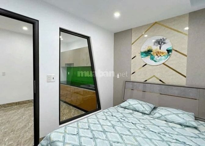 Nhà sổ hồng riêng, Cô Giang P.2 56m2 1 trệt 2 lầu, hẻm thoáng 2tỷ680