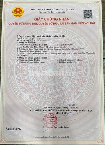 Bán nhà 4 tầng, HXH, P.BHHB Bình Tân