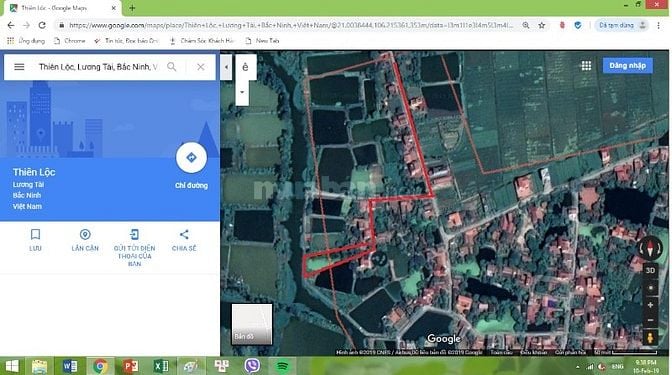 Bán đất thổ cư thôn Thiên Lộc xã Trung Chính huyện Lương Tài