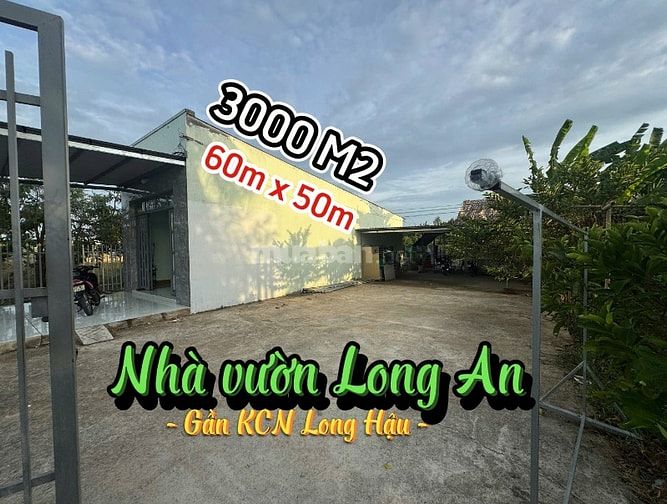 ✅ BÁN NHÀ VƯỜN 3,000 M2 - TT. CẦN GIUỘC, TỈNH LONG AN - 6 TỶ