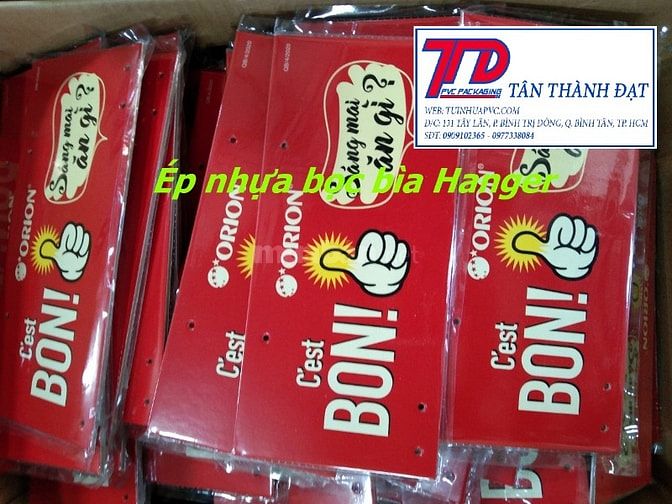 Nhận sản xuất gia công Hanger quảng cáo, bao bì nhựa các loại