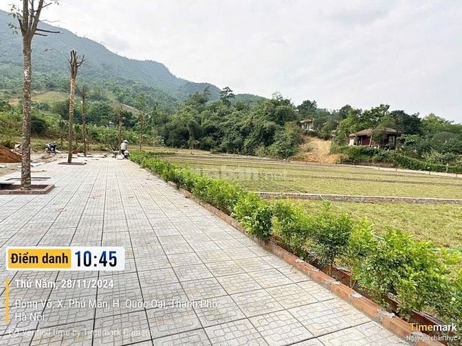 Bán đất nghỉ dưỡng Phú Mãn –Quốc Oai, sổ đỏ riêng, giá tốt, gần hà Nộ