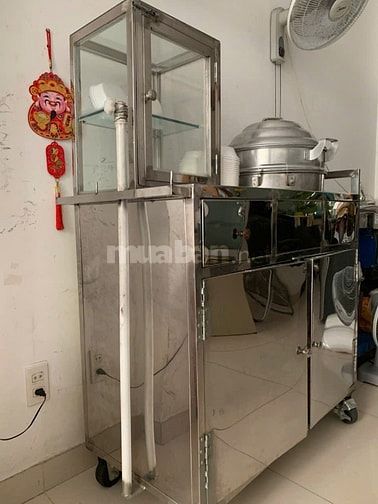 Anh cần bán xe bánh bao INOX 304 nhà đóng bền đẹp chắc , giá tốt 
