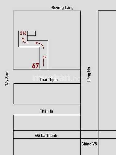 Bán nhà Ngõ 67 Thái Thịnh Đống Đa Hà Nội 