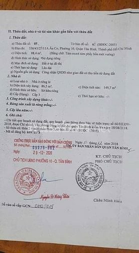 Bán đất tặng nhà trệt lầu sân thượng 54m2 giá 4 tỷ 70tr/m2