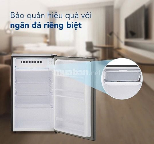 Còn đúng 1 tủ lạnh cánh kính Hoà Phát 90L xã kho giá gốc
