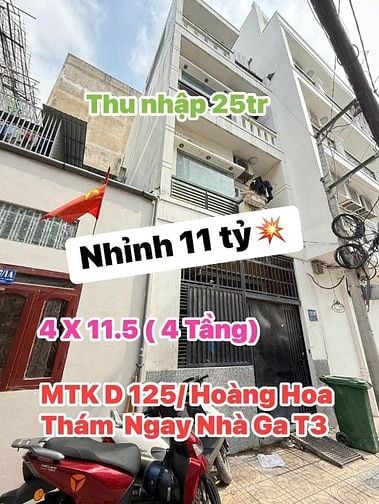 Bán nhà 125/2B Hoàng Hoa Thám, P13, Tân Bình, gần nhà ga T3