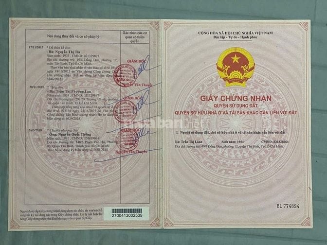 Bán nhà 277/42 Trường Chinh, P.14, Q.Tân Bình, khu Bàu Cát