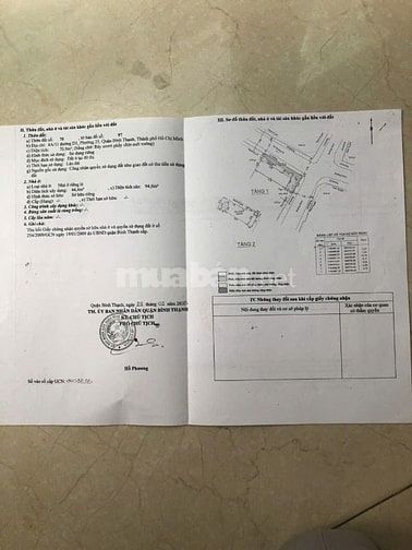 Bán nhà lô góc 4A/11 Đường Nguyễn Văn Thương, P25, Q.BT