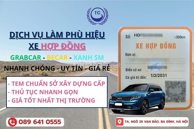 NHẬN LÀM PHÙ HIỆU XE CONTAINER - XE TẢI - XE HỢP ĐỒNG