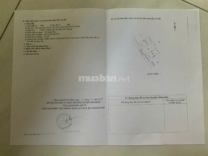 Khu đất full thổ cư 40m x 30m vuôn cực hiếm, hẻm 5m Duyên Hải, Cần Giờ